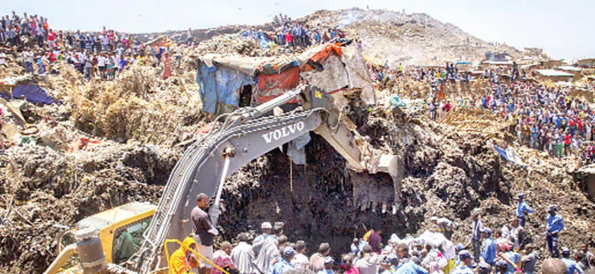 Ethiopia landfill collapse kills 62