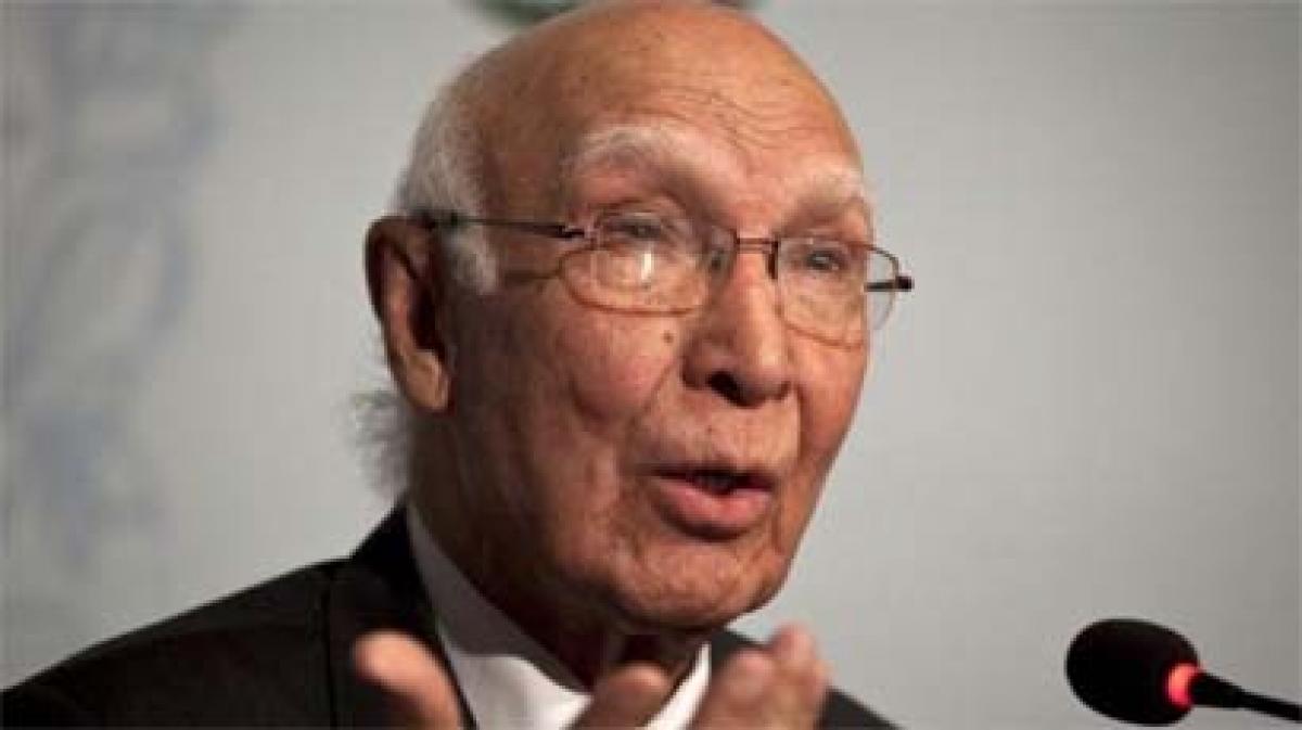 Madrasas in N Waziristan hub of terror activities: Sartaj Aziz