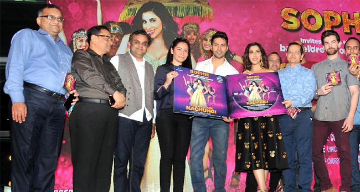 Varun Dhawan & others launch Sophie Choudrys new single Sajan Main Nachungi