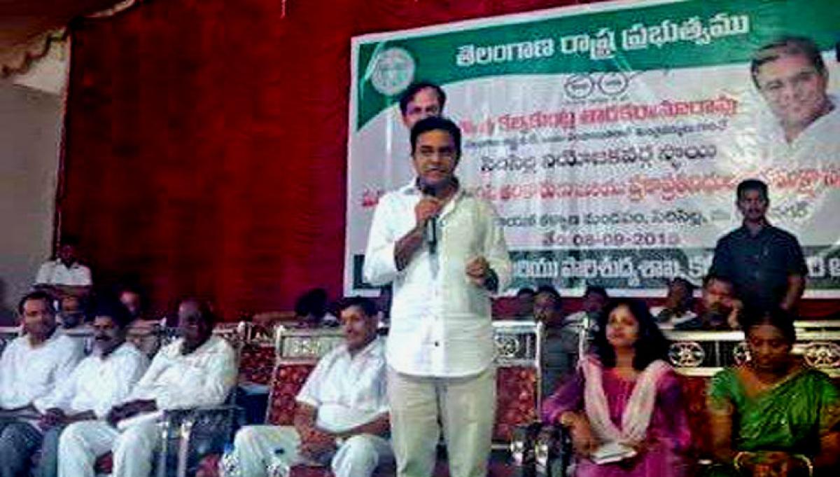 KTR to turn constituency into Swachch Sircilla