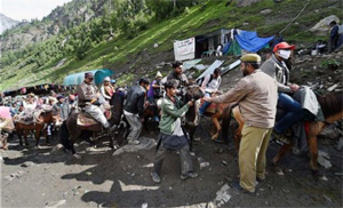 Amarnath yatra suspended due to rains