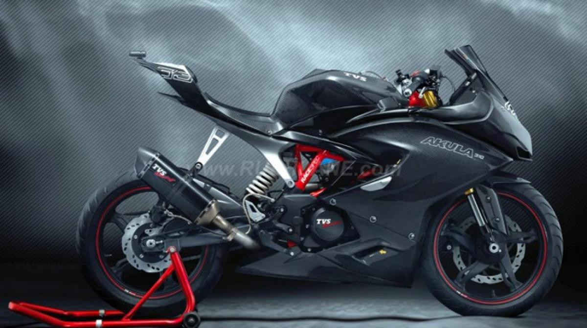 Design of TVS Akula 310 inspired by shark