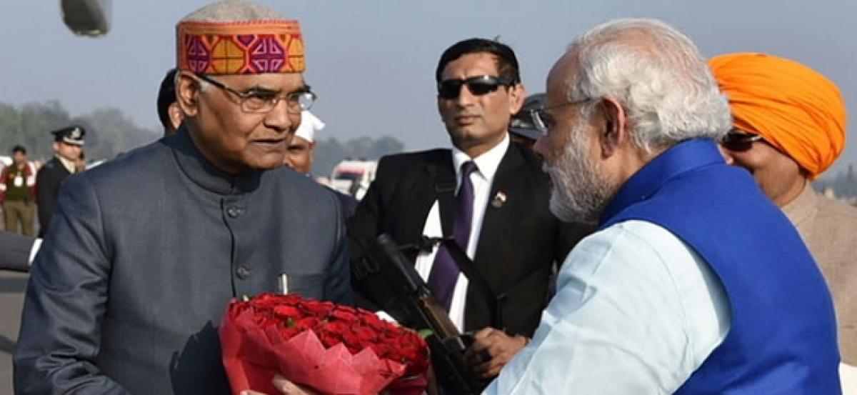 NDAs Presidential nominee Ram Nath Kovind leaves for New Delhi to meet PM Modi
