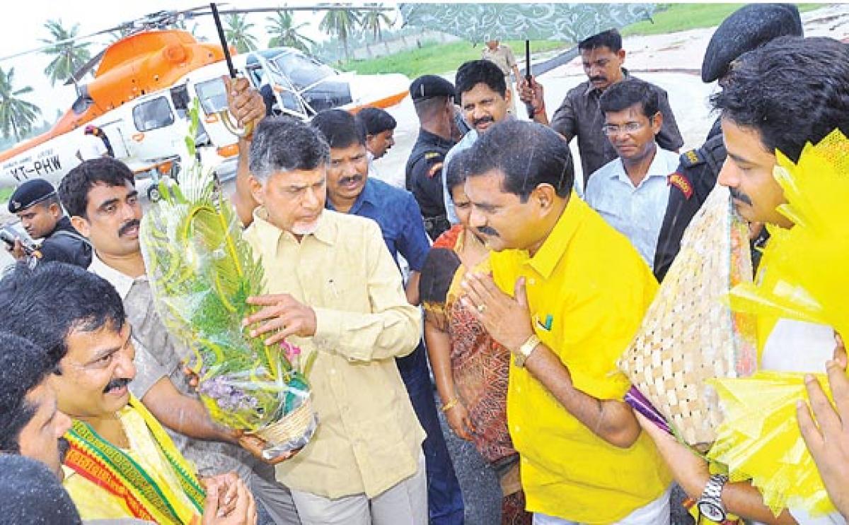 Naidu accorded grand welcome