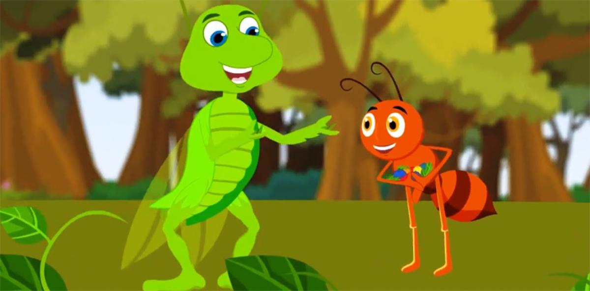 Ant and Grasshopper-Indian Version of story