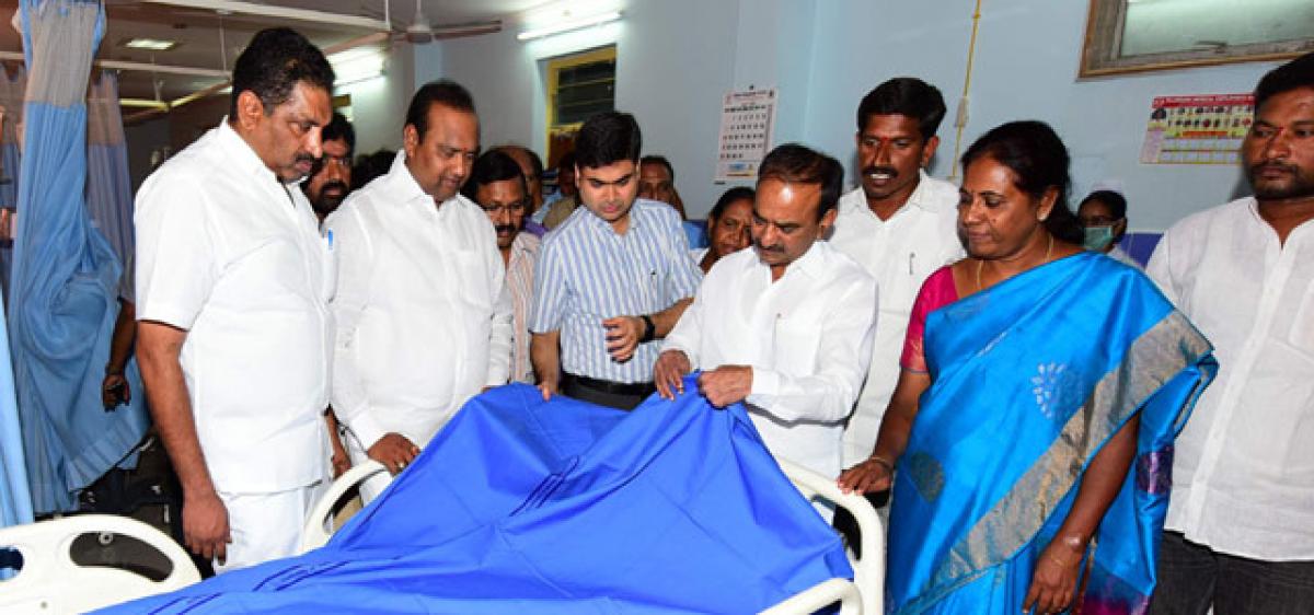 Better facilities in Karimnagar govt hospitals, says Eatala