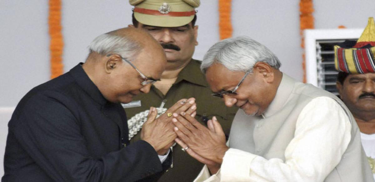 Nitish sworn in Bihar CM again