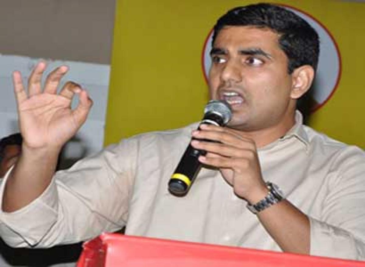 Nara Lokesh responds to KTRs remarks