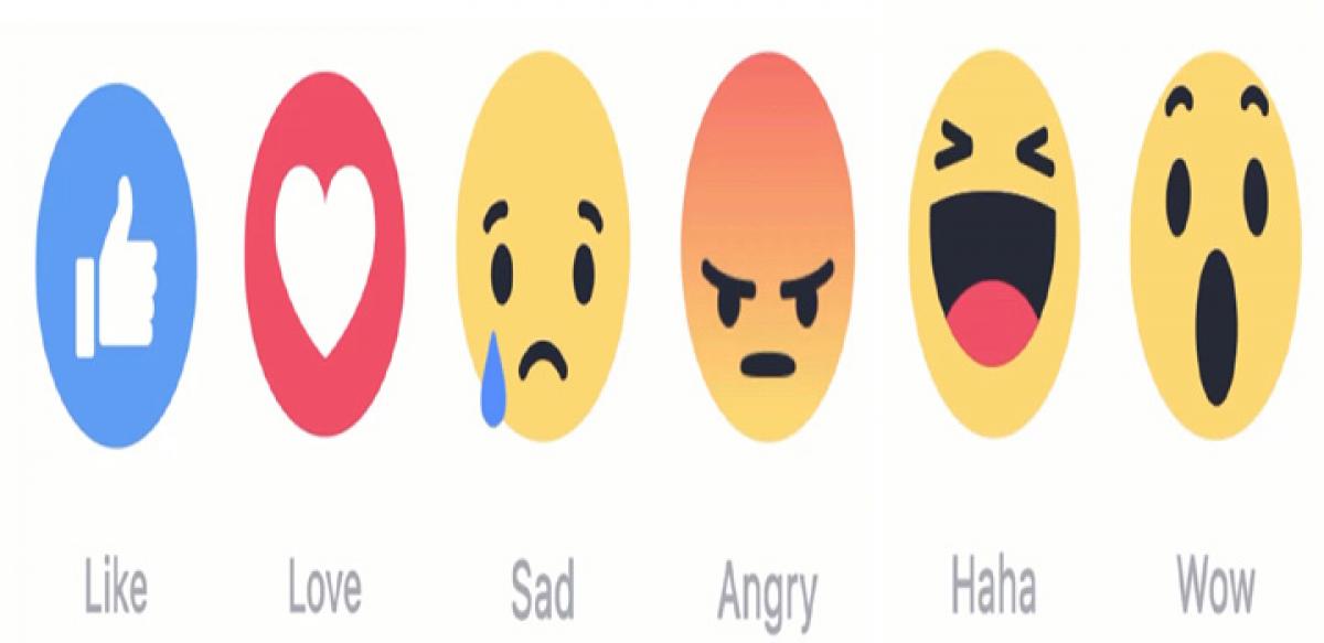 Five new Reactions join Like button on Facebook