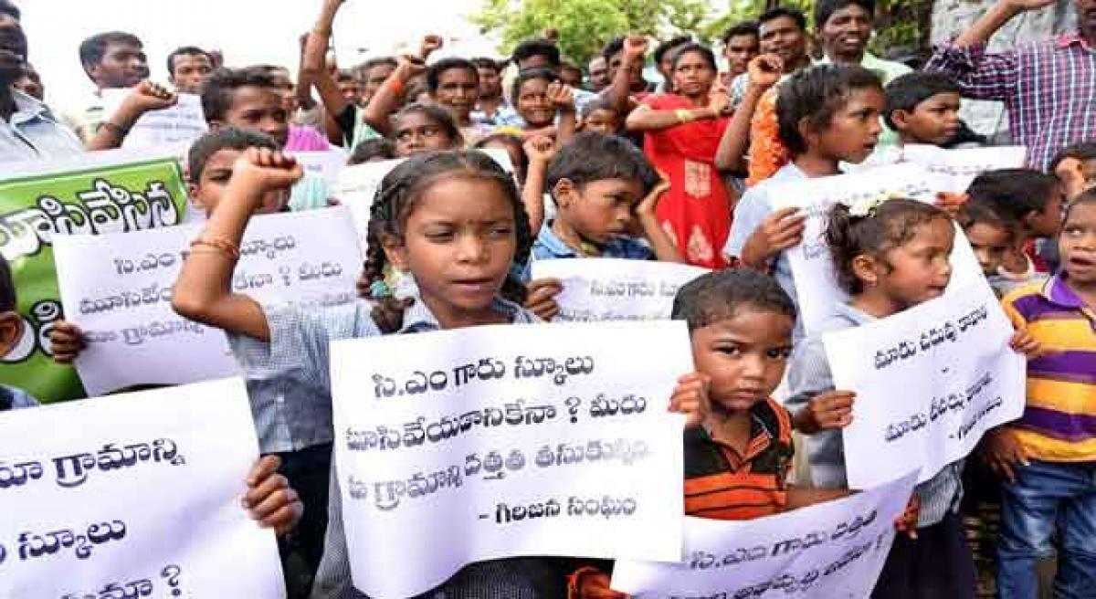 AP CM adopted village has no school