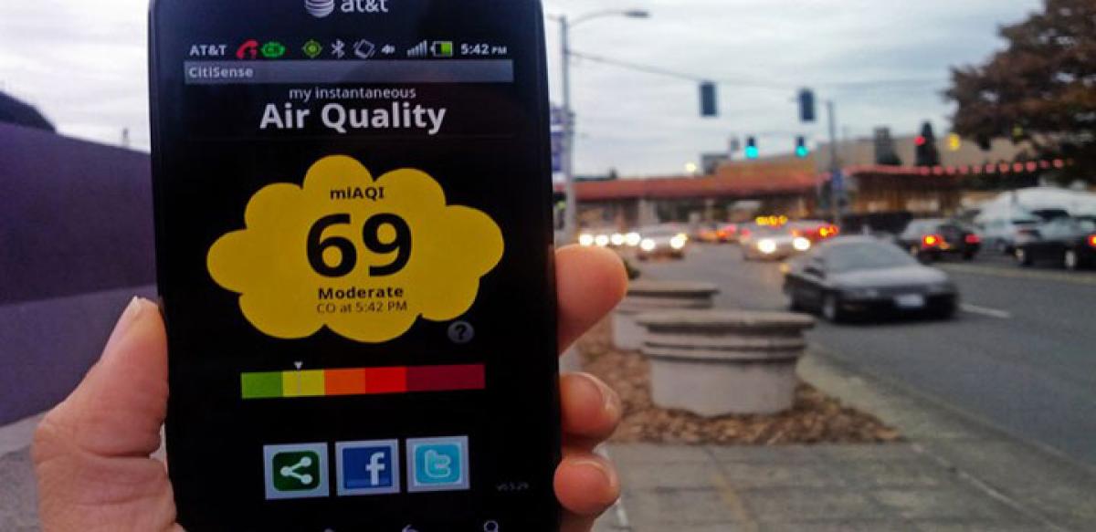 Smartphone could help detect air pollution