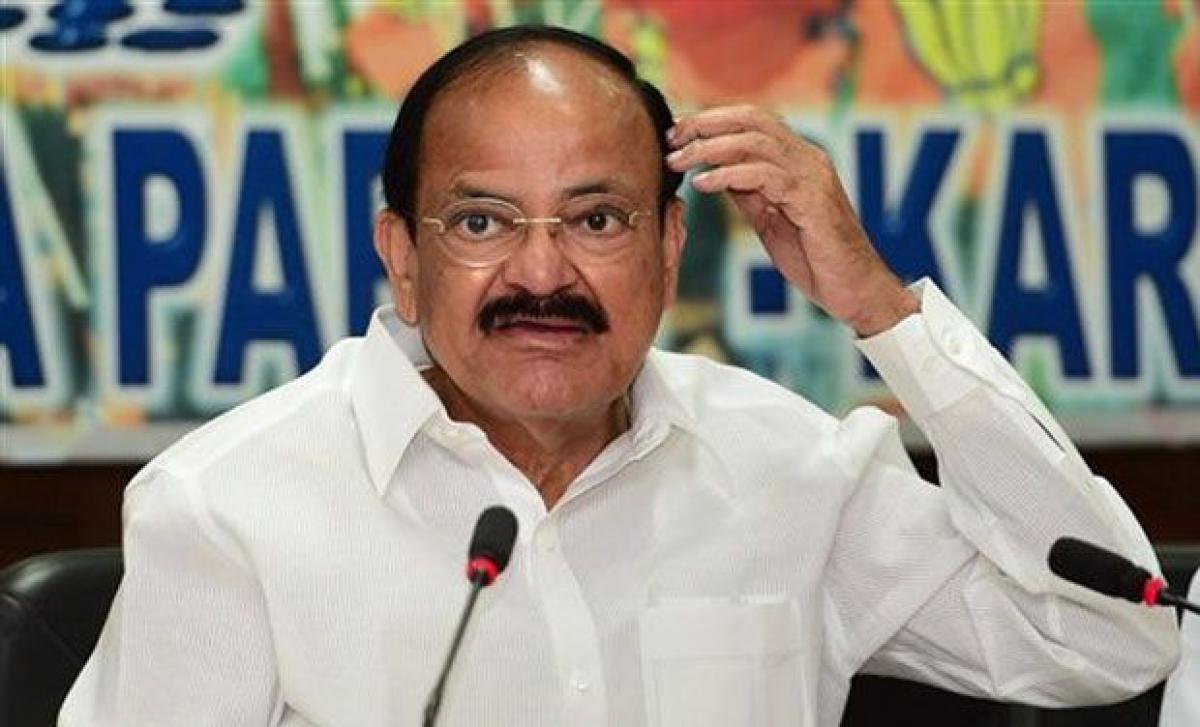 Venkaiah Naidu slams Congress for disrupting Parliament over Gurdaspur terror attack