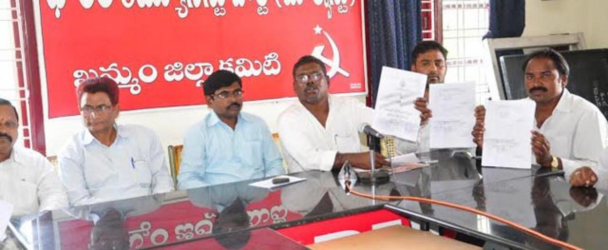 All-party leaders demand justice to Podu farmers