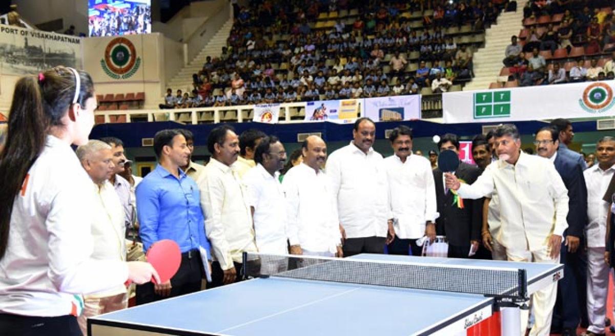 AP CM inaugurates National Ranking Table Tennis tourney