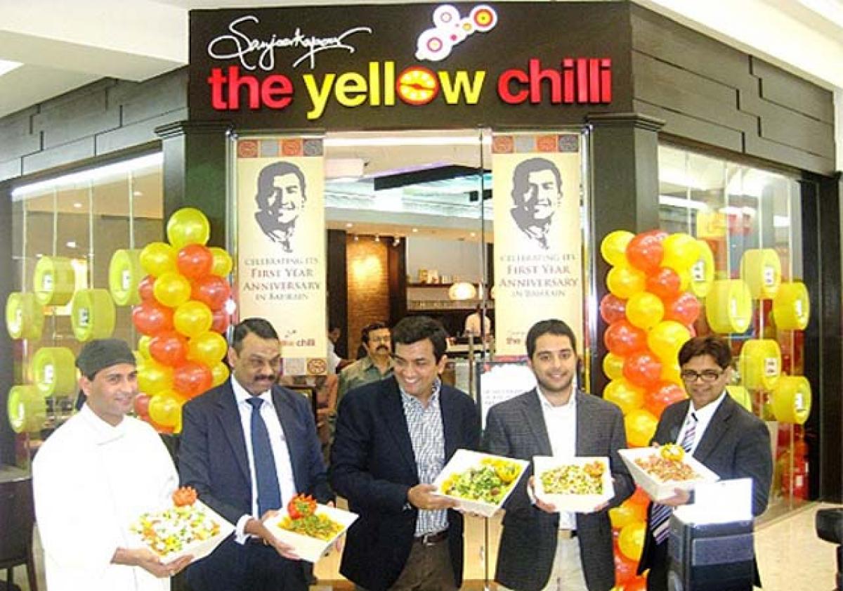 Now Relish Sanjeev Kapoors recipes at Yellow Chilli restaurant in Muscat