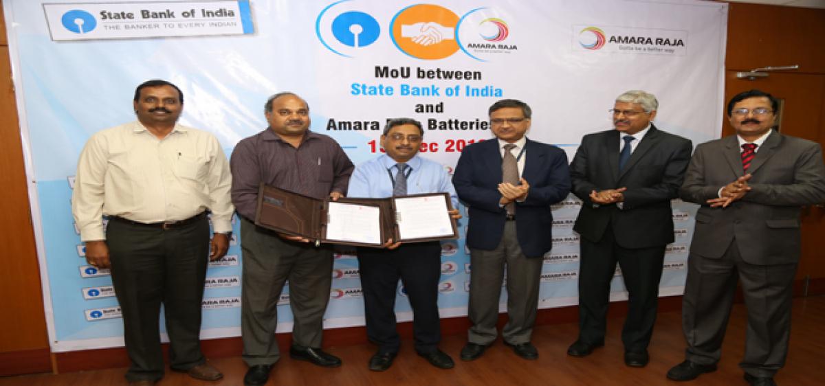 SBI ties-up with Amara Raja Batteries Ltd