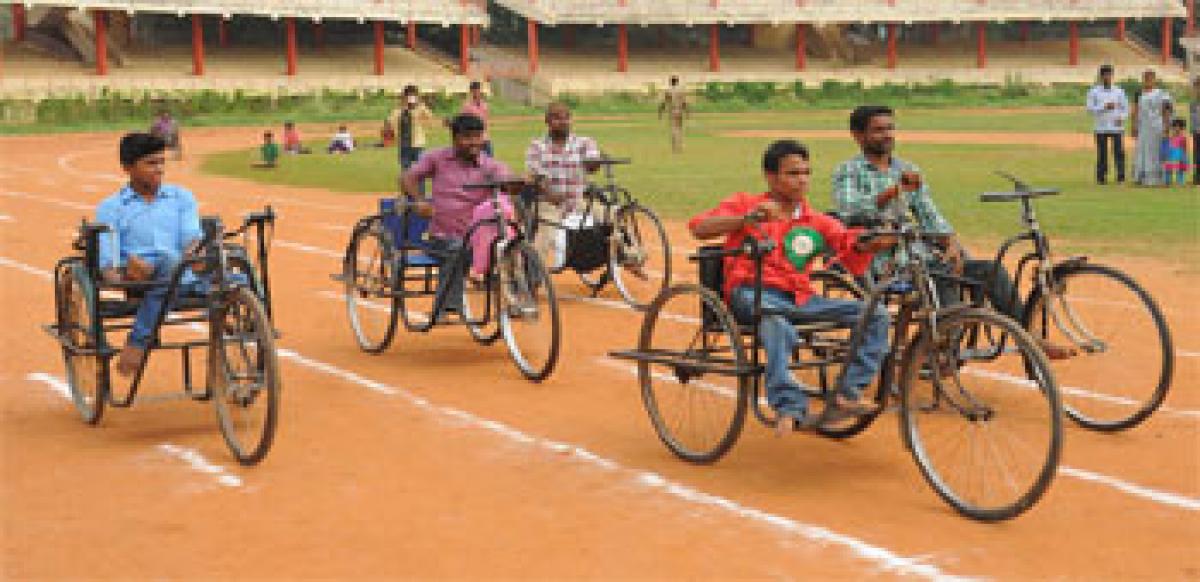 Sports meet for disabled