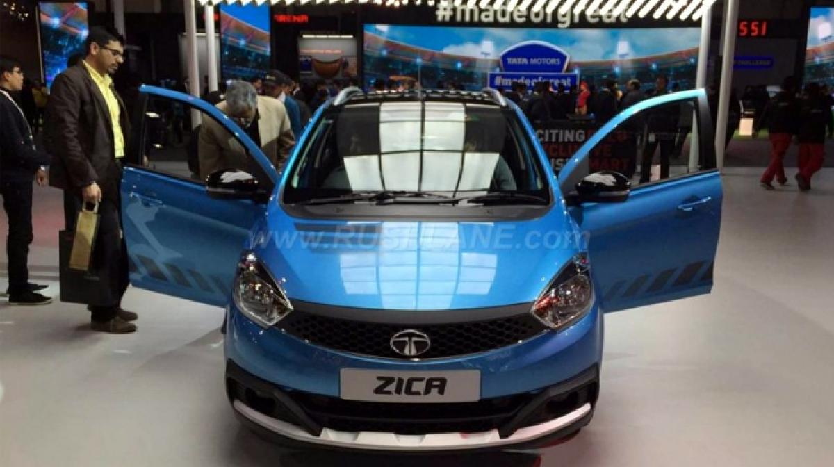 Tata Zica gets sporty in Cool Aqua Blue: 2016 Auto Expo
