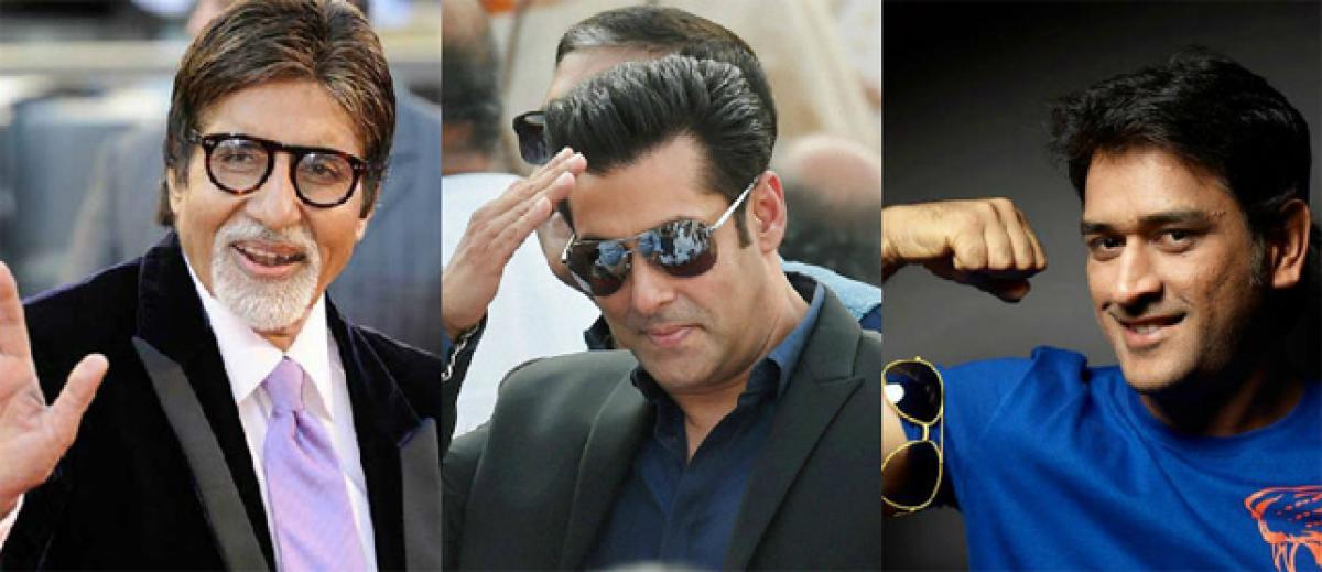 Big B, Salman, Dhoni world’s top-paid celebs