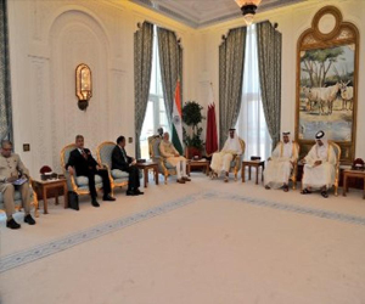 PM Modi holds delegation-level talks with Qatars Emir