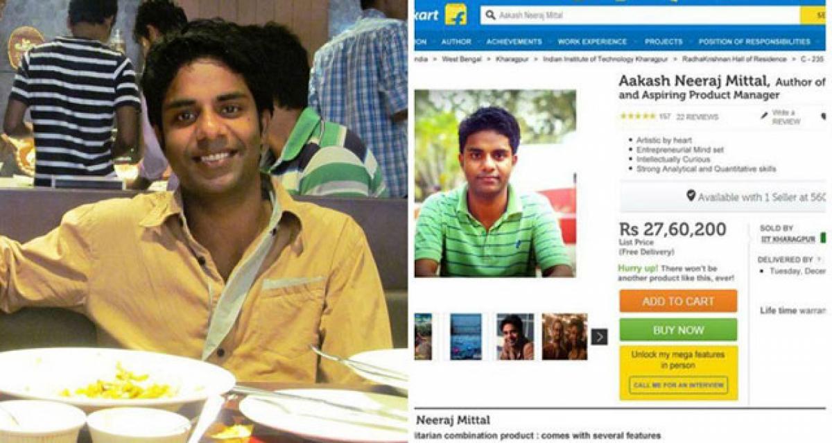 IIT boy who listed himself on Flipkart flooded with offers