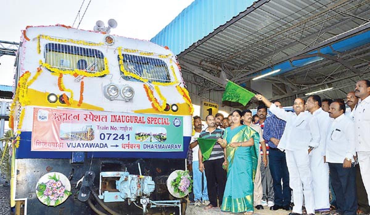 MP Mayor flag off tri-weekly train