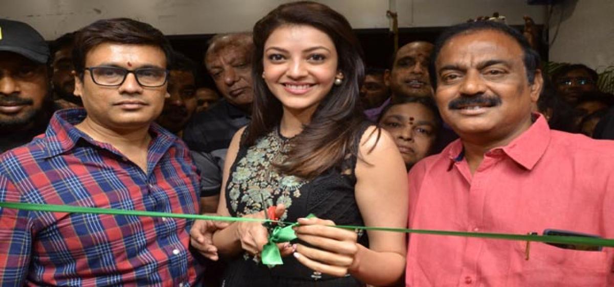 Kajal Aggarwal inaugurates Bahar Cafe