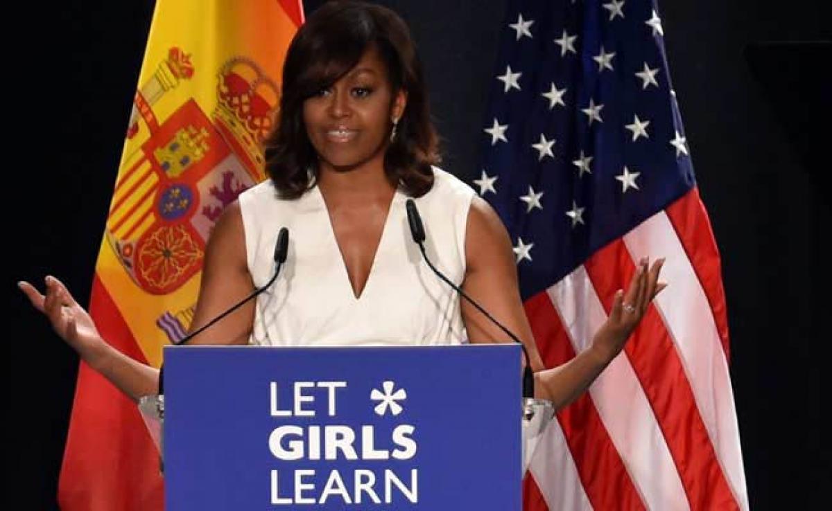 Michelle Obama Proud That A Woman May Be Elected US President