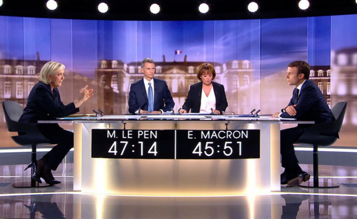 Marine Le Pen, Emmanuel Macron Clash In Fiery Final French Debate