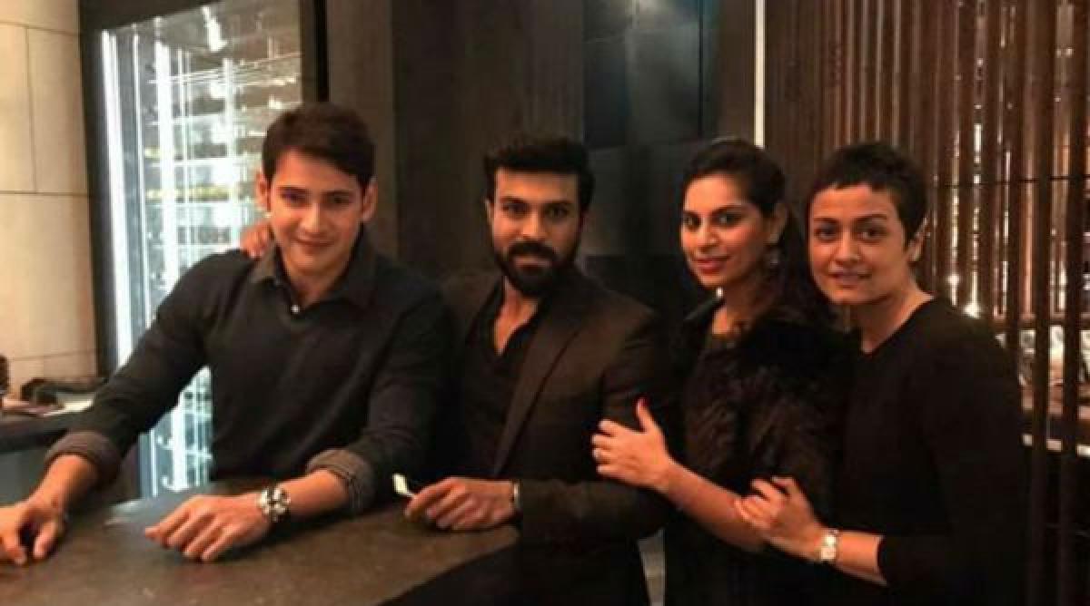 Ram Charan and Upasana become the star couple at Mahesh Babus party