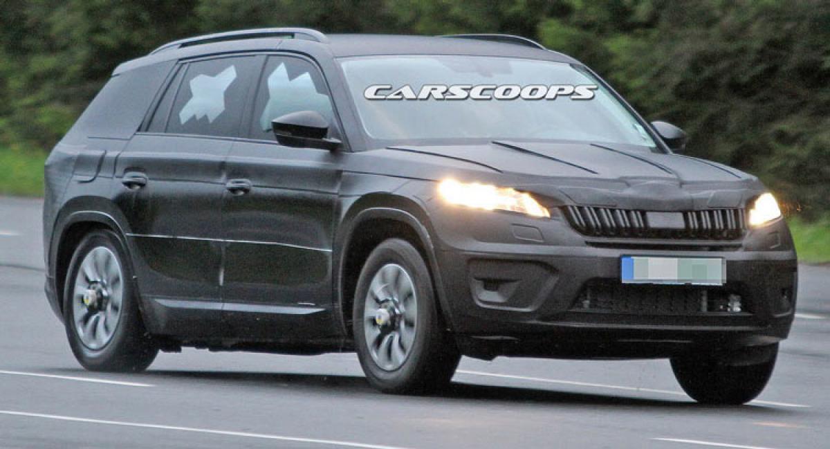 Spotted: Skoda Kodiaq SUV testing in Europe