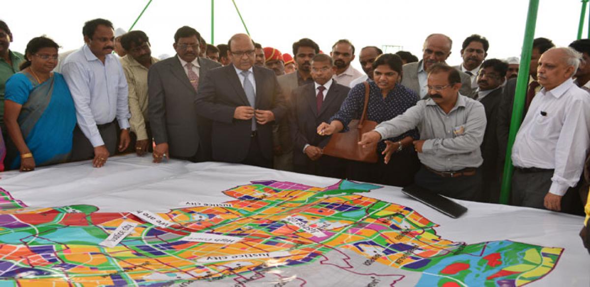 CJ in Amaravati for first hand info on Justice City