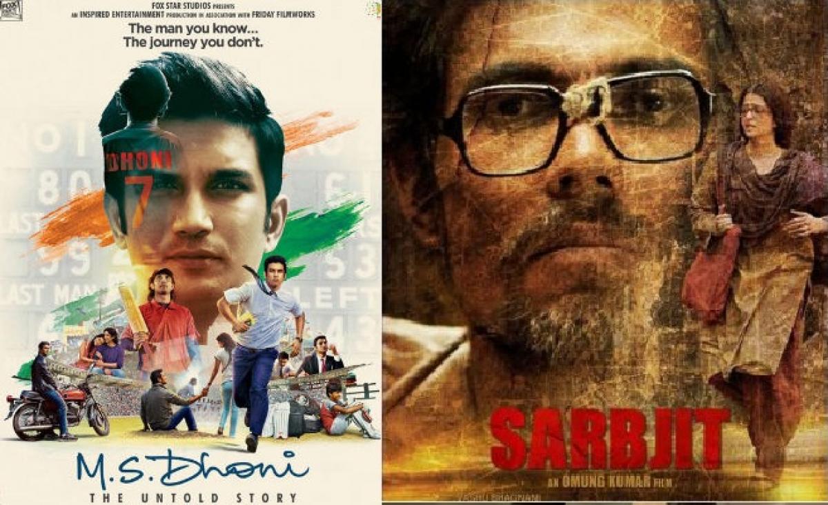 MS Dhoni biopic, Sarbjit make it to Oscars list