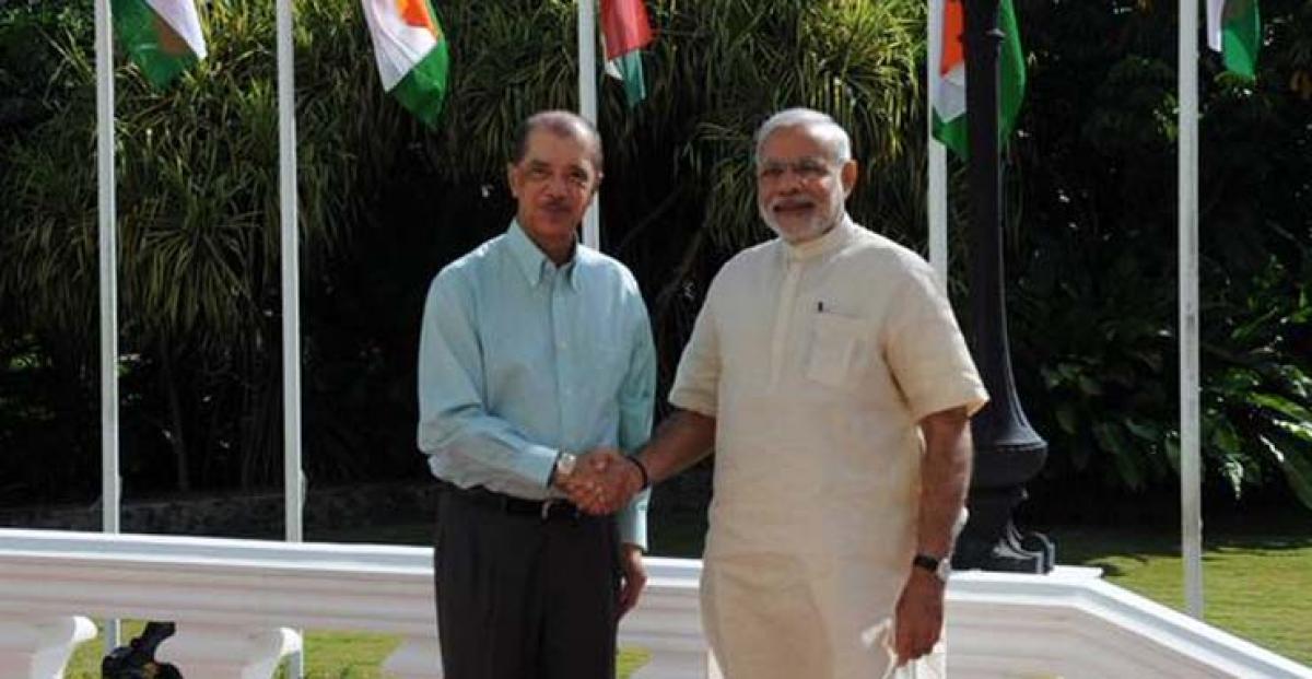 Seychelles President on a visit to India