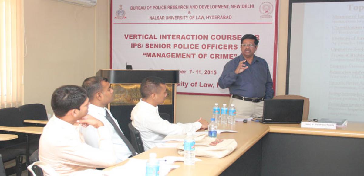 Nalsar-Bprd programme for IPS officers underway