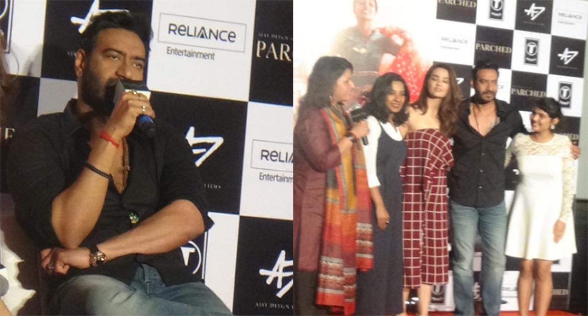 1200px x 646px - Ajay Devgn, Linaa Yadav react to Porn scenes of 'Parched' released in  Kolkata
