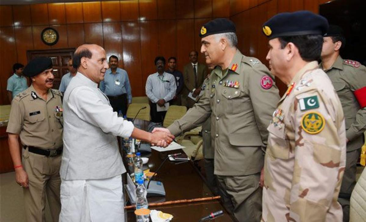 Infiltration and transgressions from across the border should stop, says Rajnath Singh