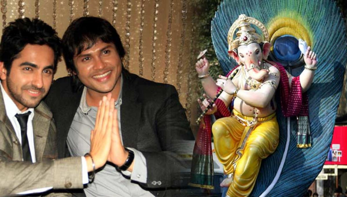 TV Celebrities bond at Ganesha Pandals