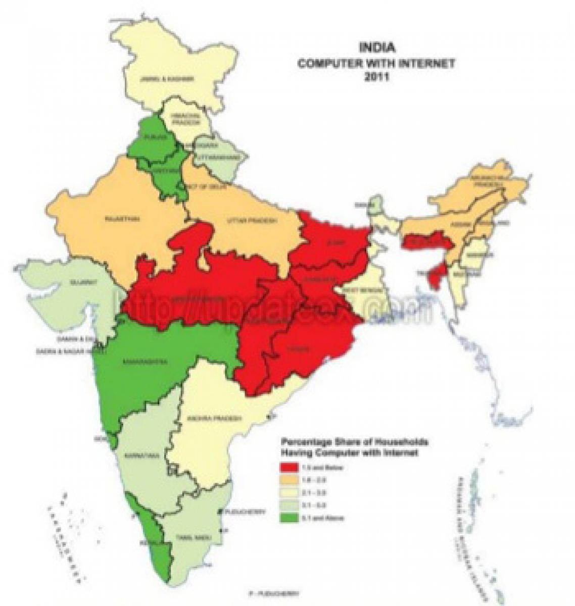 Maharashtra tops Internet readiness