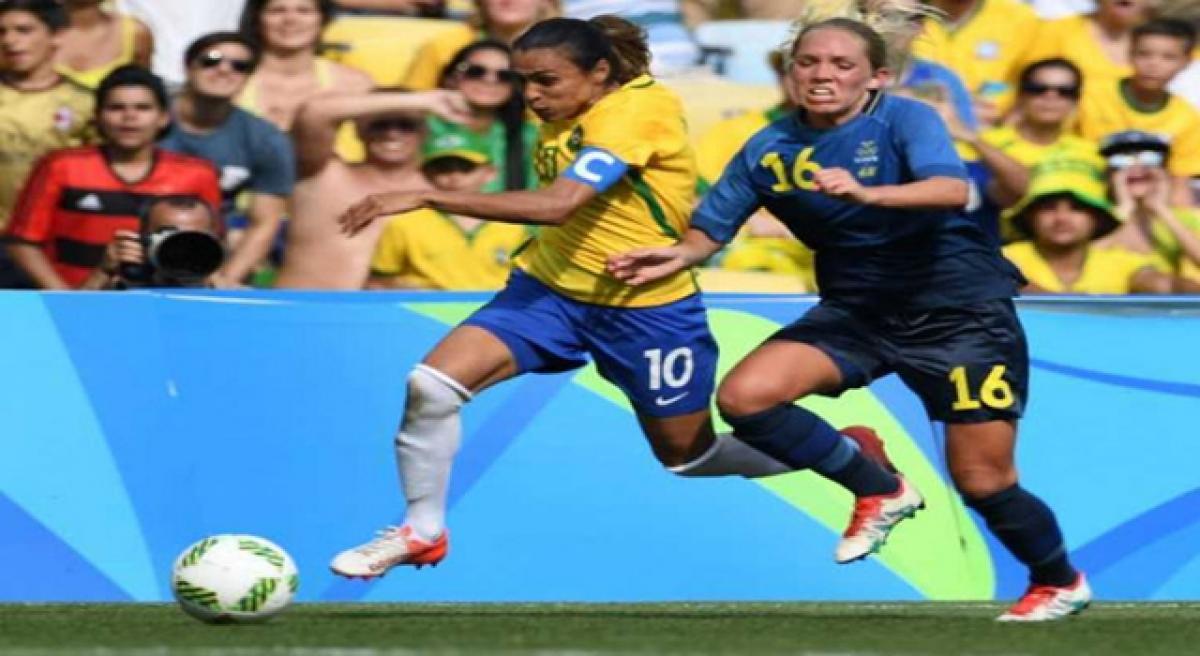 Swedish women dump Brazil, face Germans