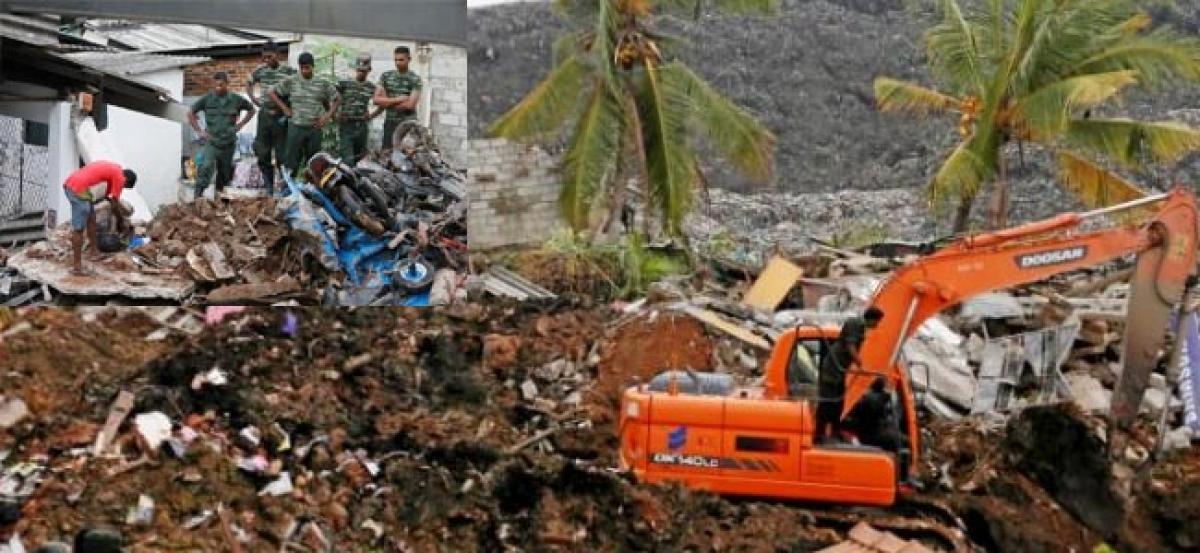 Sri Lanka rubbish dump landslide kills six, engulfs dozens of houses