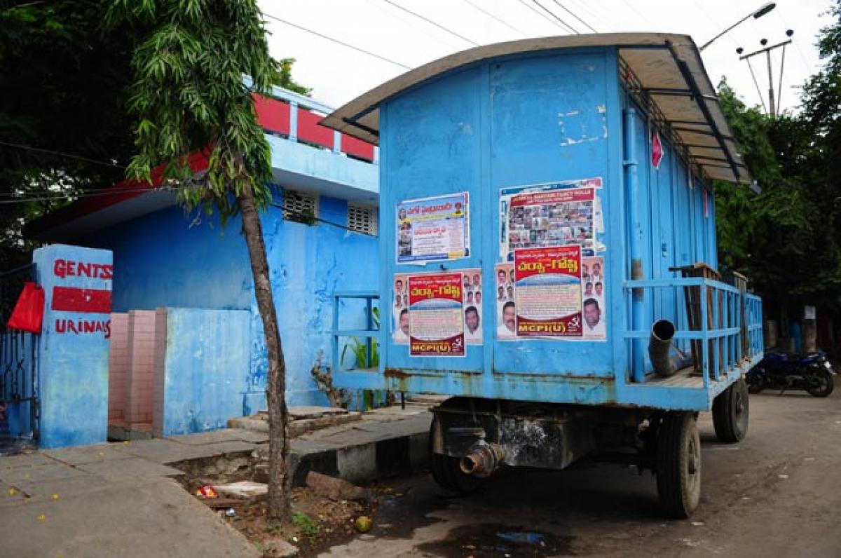 Just 500 public toilets for 72 lakh population in Hyderabad