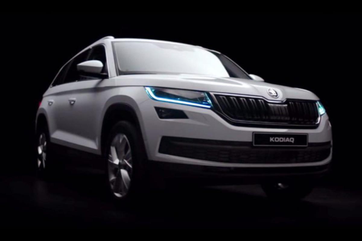 Skoda Kodiaq teased ahead of Paris debut