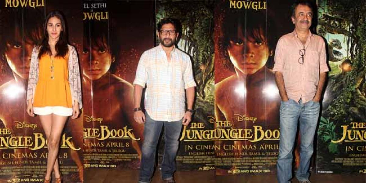 Celebrities, Directors and kids watch The Jungle Book at a special screening!!