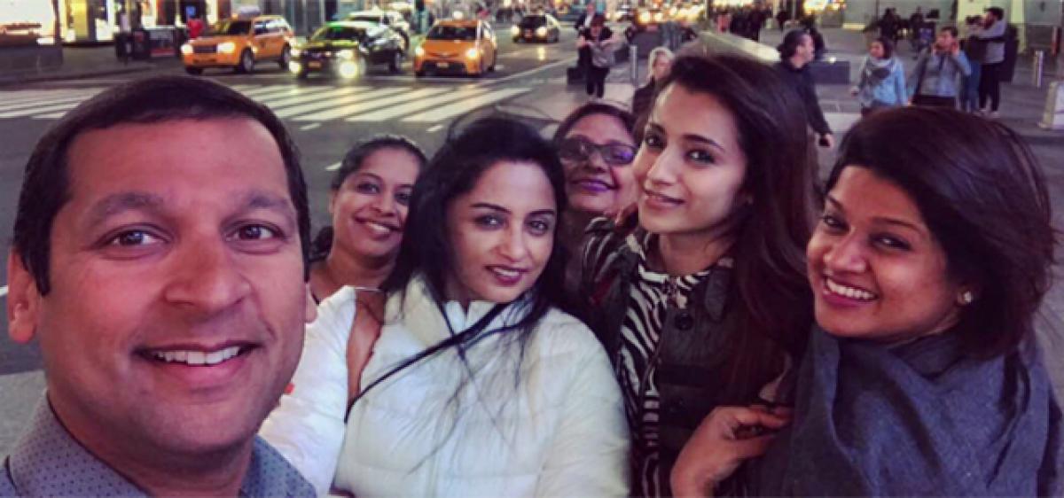Trisha chills out in New York
