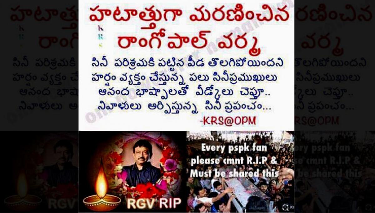 Pawan fans kill RGV on Twitter