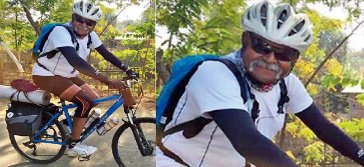 Retired Army General cycles to pay homage to martyrs