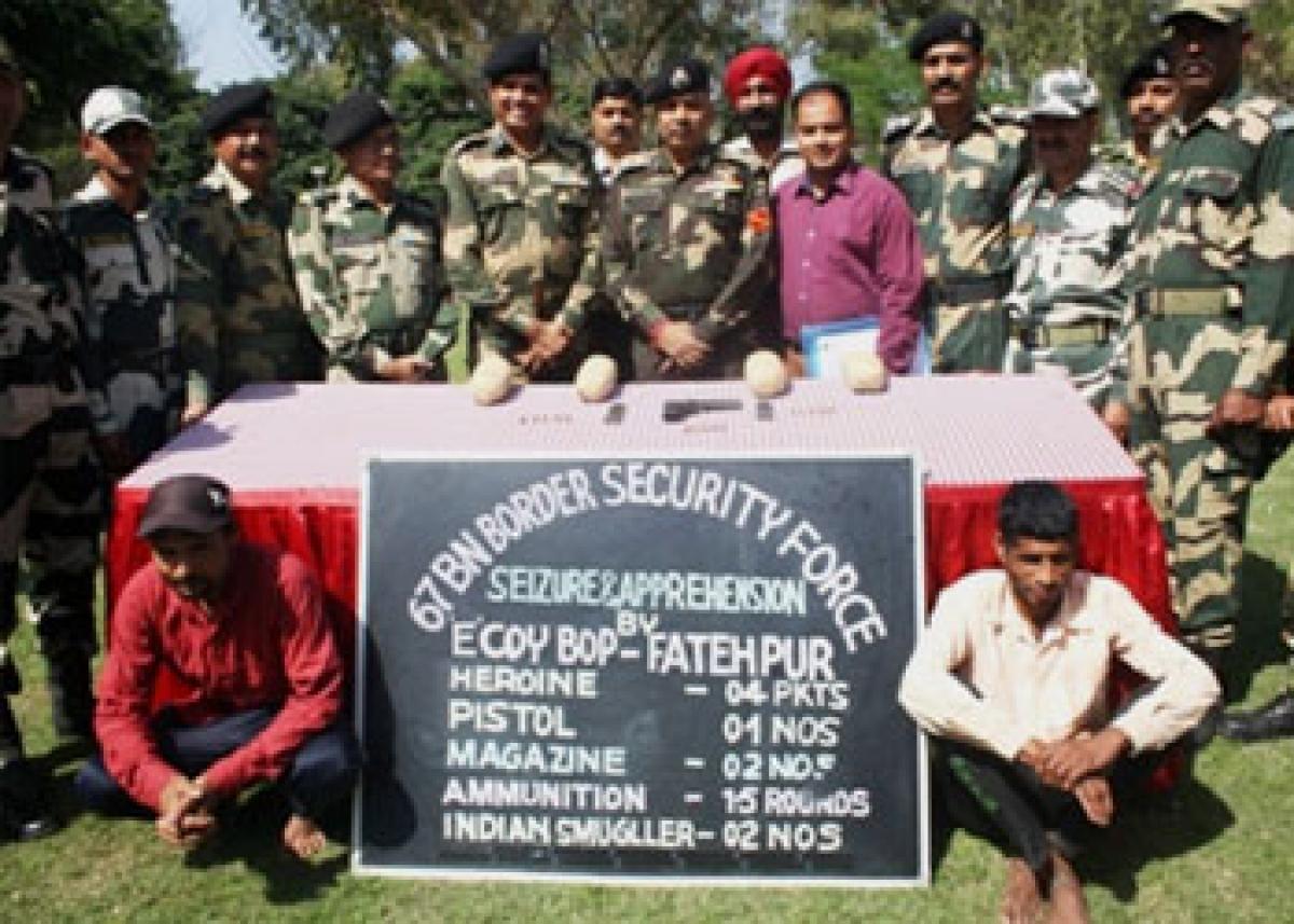 BSF seizes cache of drugs, ammunition at Punjab Border