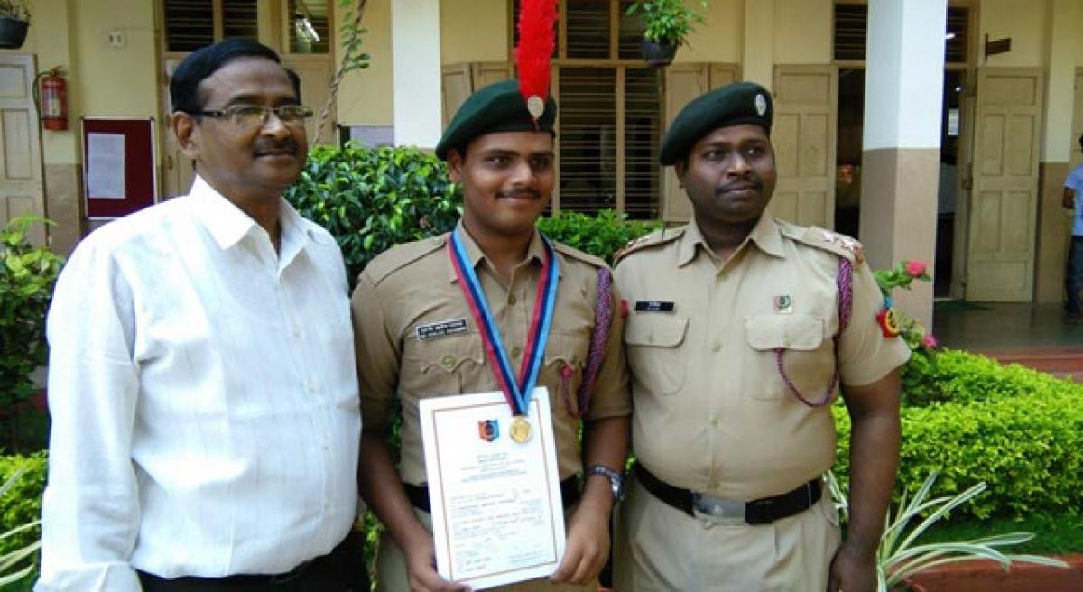 NCC cadet wins gold in firing at Thal Sainik Camp