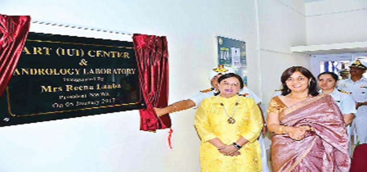 Navy chief ‘s wife opens new facility at Kalyani